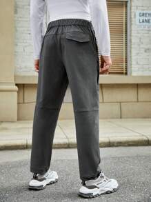 In My Nature Men Solid Belted Outdoor Pants