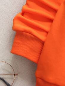 SHEIN 男小童熊和字母圖案連帽衫和運動褲