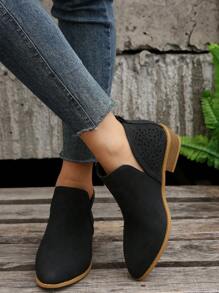 女士時尚靴子 - 黑色 - 查看 6