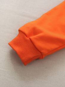 SHEIN 男小童熊和字母圖案連帽衫和運動褲