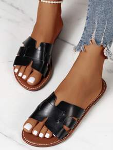 Sandalias Planas - Negro - Ver 2