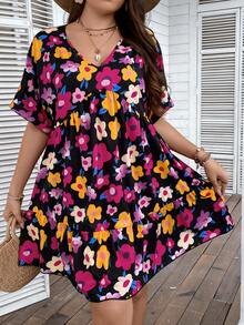 SHEIN Holidaya Đầm Plus Size - Nhiều màu - Xem 4