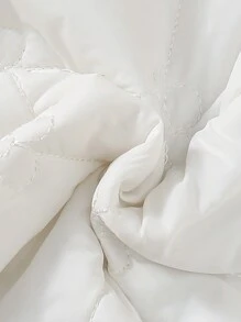 Đứa bé gái Nơ mặt trước Tương phản ràng buộc Áo khoác & Váy Without Tee - Đen và trắng - Xem 8