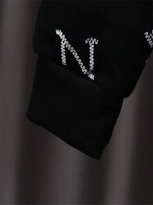 Baby Boy Letter Graphic Coat & Pants - White - View 3