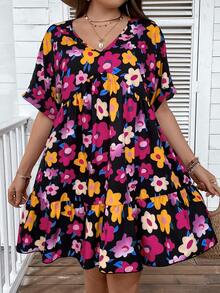 SHEIN Holidaya Đầm Plus Size - Nhiều màu - Xem 5