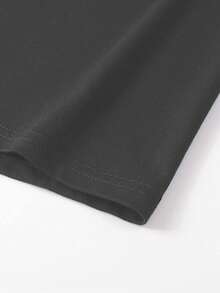 Manfinity Homme Men Plus Slogan Graphic Tee - Grey - View 3