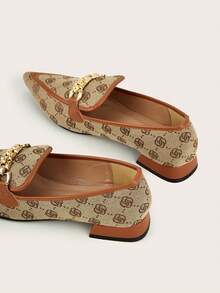 女性平底鞋,時尚又適合通勤 - 棕色 - 查看 2