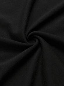 Manfinity Homme Hombres Top tank con estampado de letra ribete de rayas - Negro - Ver 6