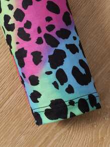 SHEIN Bộ Bé gái Con số In hoa Báo Giải trí - Nhiều màu - Xem 4