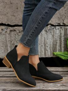 女士時尚靴子 - 黑色 - 查看 7