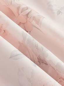 SHEIN MOD Floral Print Ruffle Hem Dress Without Tee - Multicolor - View 4