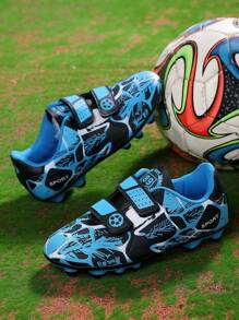 Teenagers' Anti-slip Football Shoes, Waterproof, Wear-resistant, Breathable, Ideal For Training, Running, Soccer Play