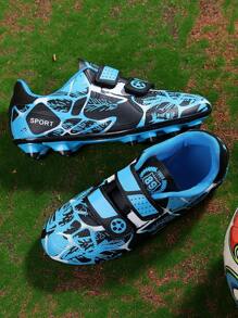 Teenagers' Anti-slip Football Shoes, Waterproof, Wear-resistant, Breathable, Ideal For Training, Running, Soccer Play