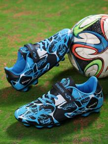 Youth Football Shoes With Anti-slip, Waterproof, Wear-resistant, Breathable & Classic Design For Soccer Training, Running On Turf
