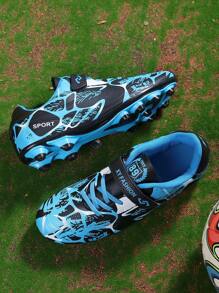 Youth Football Shoes With Anti-slip, Waterproof, Wear-resistant, Breathable & Classic Design For Soccer Training, Running On Turf