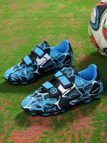 Teenagers' Anti-slip Football Shoes, Waterproof, Wear-resistant, Breathable, Ideal For Training, Running, Soccer Play