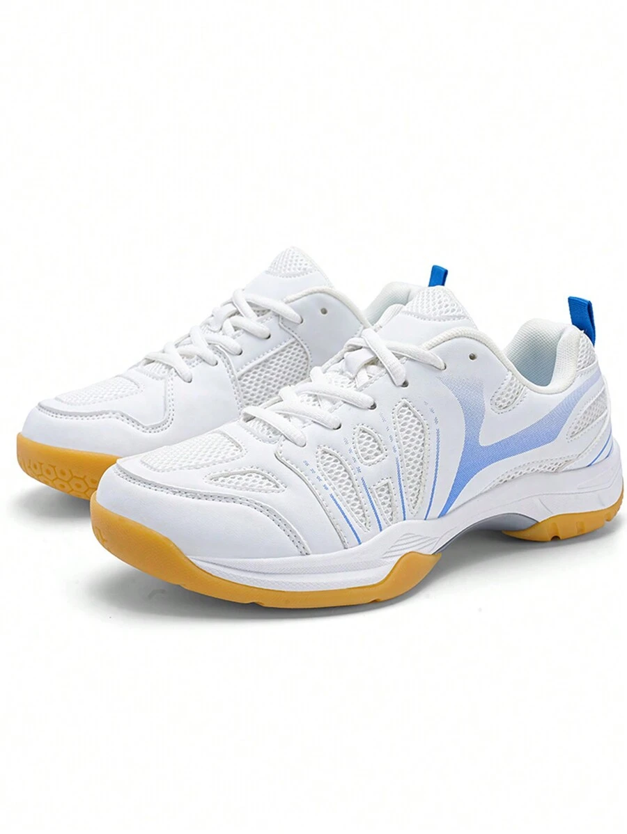 Zapatillas de bádminton unisex, zapatillas deportivas transpirables y amortiguadoras, antideslizantes y duraderas - azul real - Ver 1