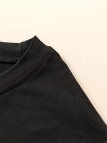 Talla grande Camiseta con estampado de letra