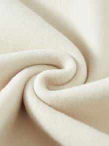 SHEIN LUNE Letter Graphic Thermal Sweatshirt - Apricot - View 4