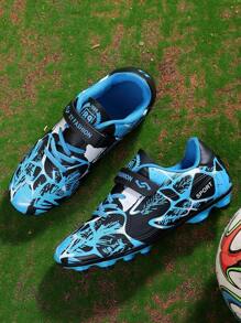 Youth Football Shoes With Anti-slip, Waterproof, Wear-resistant, Breathable & Classic Design For Soccer Training, Running On Turf