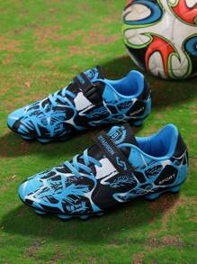 Youth Football Shoes With Anti-slip, Waterproof, Wear-resistant, Breathable & Classic Design For Soccer Training, Running On Turf
