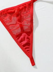 3packs Solid Mesh Sexy Thongs - Multicolor - View 7