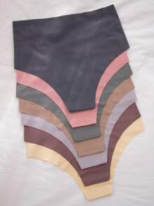 7件高腰無痕內褲套裝 - 彩色 - 查看 2