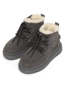 Unisex Kids' Winter Warm Snow Boots - Grey - View 2