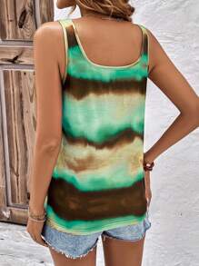 SHEIN LUNE 紮染背心上衣 - 彩色 - 查看 2