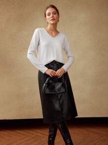 MOTF PREMIUM 100% PURE CASHMERE SWEATER - Beige - View 7