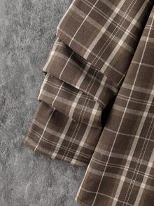 Manfinity Hypemode Nam In kẻ sọc & Thêu Chữ áo có mũ Áo khoác Without Tee - Nhiều màu - Xem 6