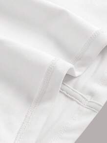 SHEIN MOD 後綁帶胸部褶皺背心上衣 - 白色 - 查看 4