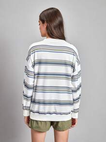 In My Nature Capucha con estampado de rayas exterior