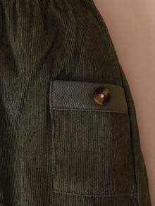 SHEIN 女小童汽車和字母圖案衛衣和褲子 - 綠色 - 查看 8