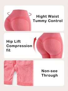 Easithlete 4 chiếc Quần Short Thể Thao Liền Mạch Scrunch Mông Rộng Quần Short Thể Thao Co Giãn - Nhiều màu - Xem 4