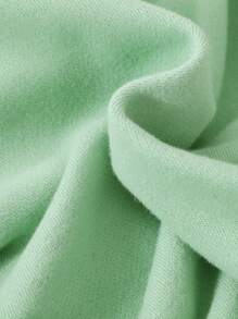 SHEIN Baby Boy Slogan Graphic Sweatshirt & Sweatpants - Green - View 3