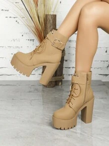 Fashionable Boots - Brown - View 5