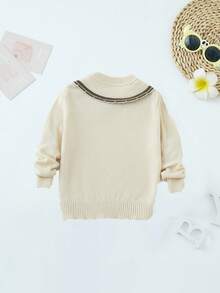 嬰童（女）毛衣 - 杏色 - 查看 2