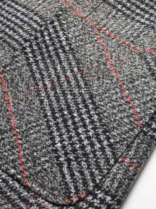 Houndstooth Print Lapel NeckLong Sleeve Casual Men's Suit Jacket (Shirt Not Included) - Grey - View 6