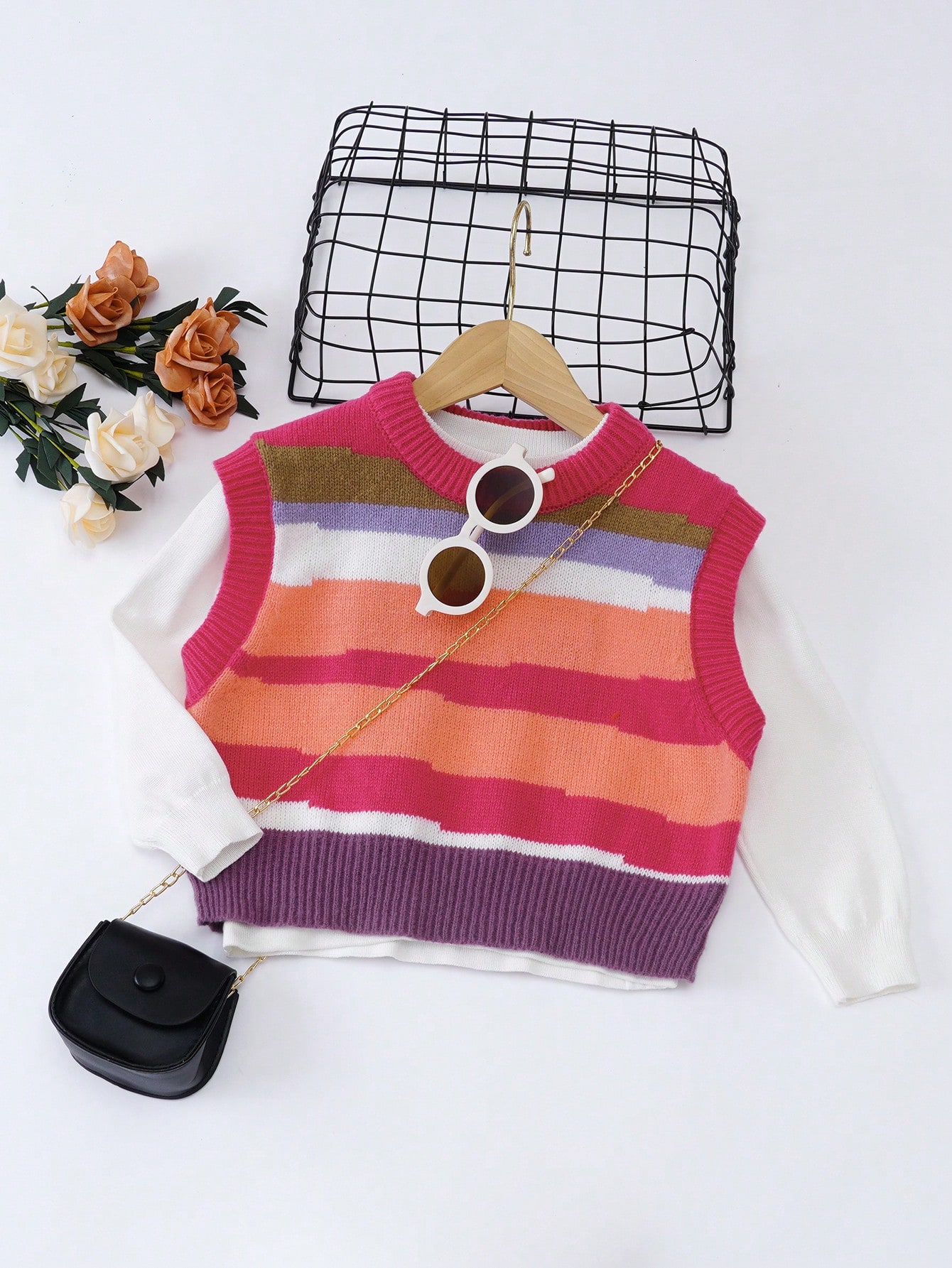 SHEIN Chemisier asymétrique rose mignon pour fille pour le printemps/été | Mode en ligne | SHEIN ANCE
