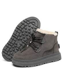 Unisex Kids' Winter Warm Snow Boots - Grey - View 7