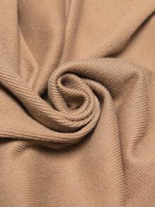 BizChic Contrast Collar Button Detail Dress Without Belt - Multicolor - View 10