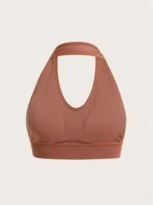 Easithlete 2入組素色繞頸運動型胸罩 - 彩色 - 查看 5