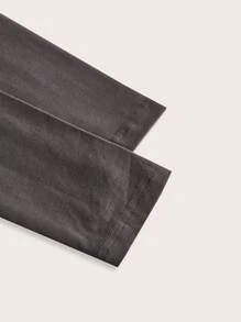 SHEIN BASICS 素色不對稱領T恤