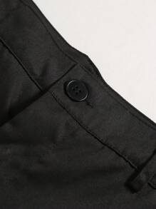 Manfinity Mode Nam Plus Nút đơn Áo vest & Quần tây - màu đen - Xem 3