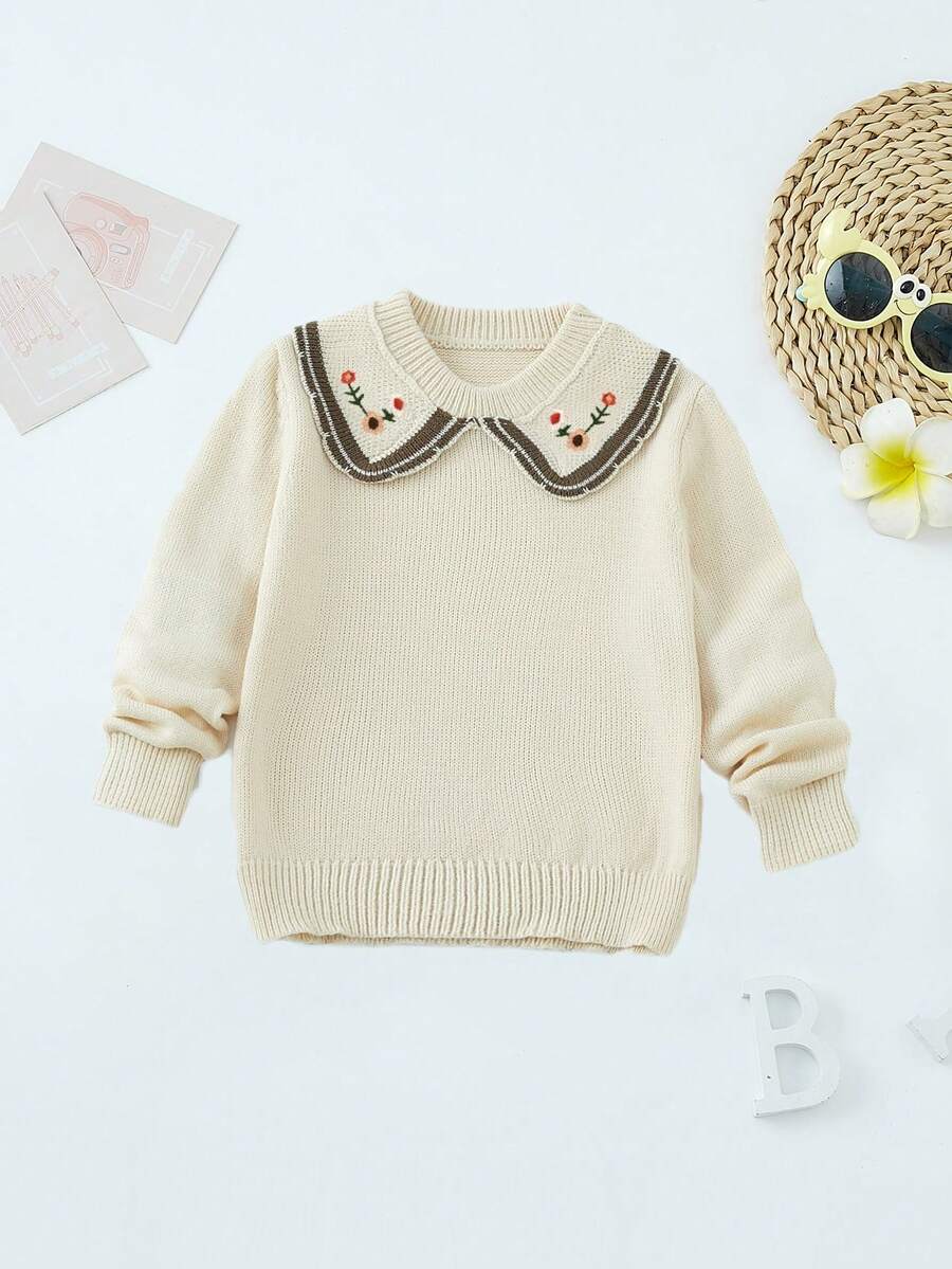 嬰童（女）毛衣 - 杏色 - 查看 1