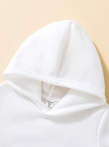 SHEIN Adolescent Fille Sweat-Shirt À Capuche Motif Slogan Et Papillon