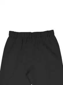 Manfinity Bizformal Men Solid Slant Pocket Suit Pants - Black - View 3