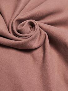 BizChic 字母圖案落肩T恤&半身裙 - 咖啡棕 - 查看 6