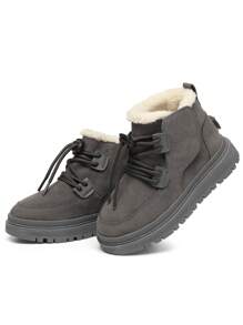 Unisex Kids' Winter Warm Snow Boots - Grey - View 6